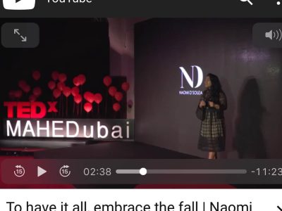 To have it all, embrace the fall – TEDx Manipal University, Dubai
